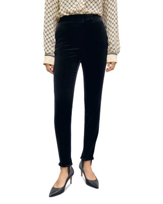 Velvet Stirrup Pants