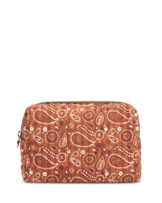 Paisley Quilted Canvas Medium Pouch
