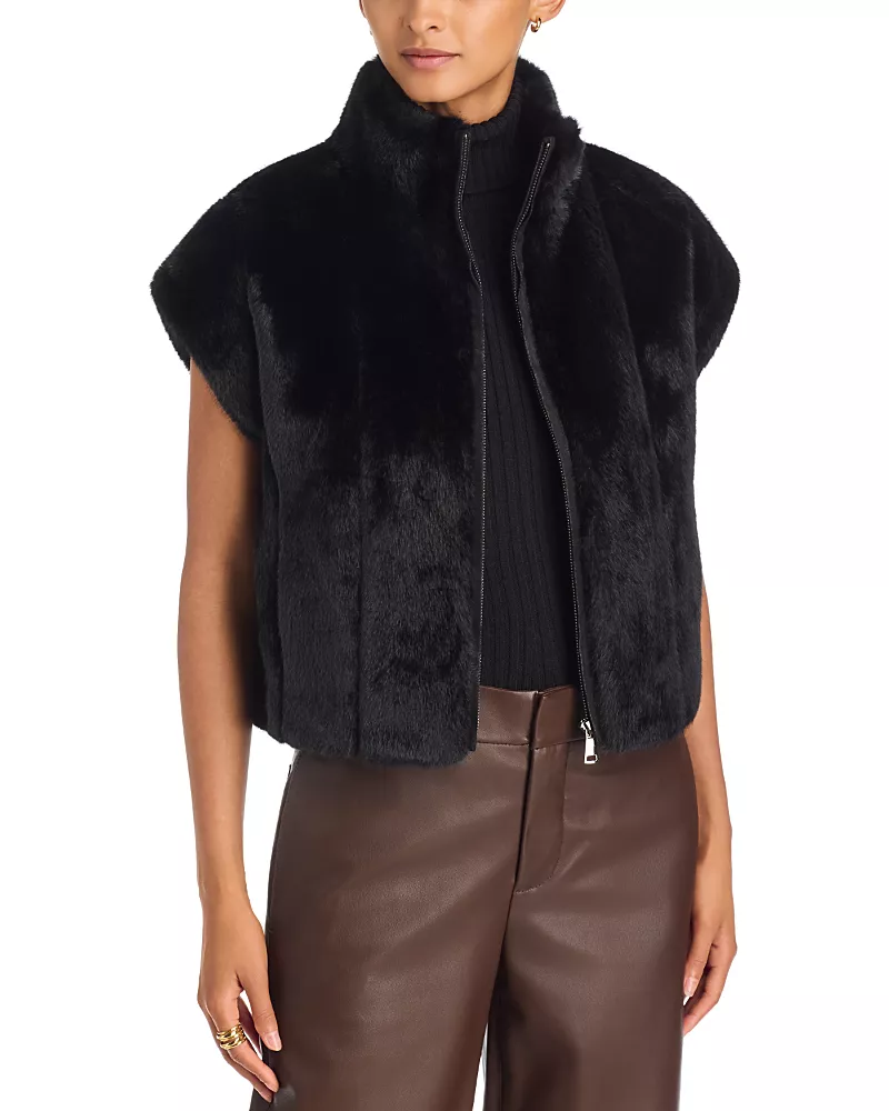 Adrienne Landau The Miller Faux Fur Vest