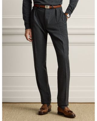 Hand Tailored Wool Straight Fit Flannel Pants