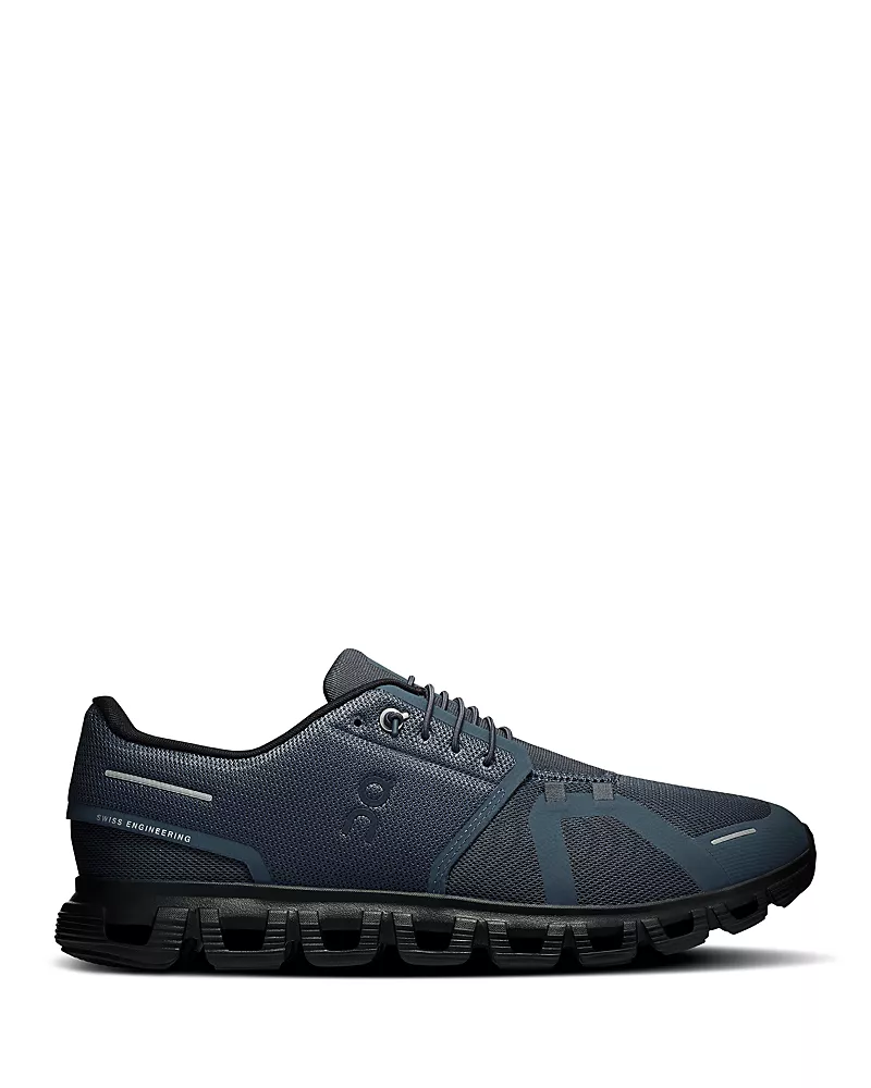 On Men's Cloud 6 Sneakers in Navy/Black