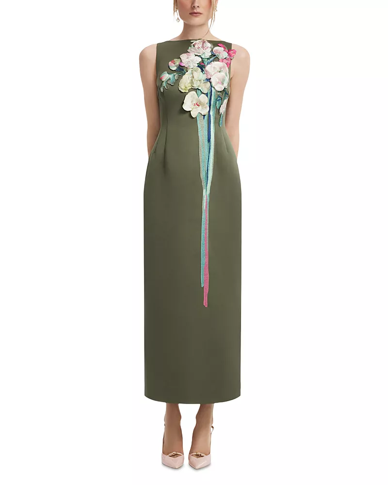 Leo Lin Althea Embroidered Maxi Dress