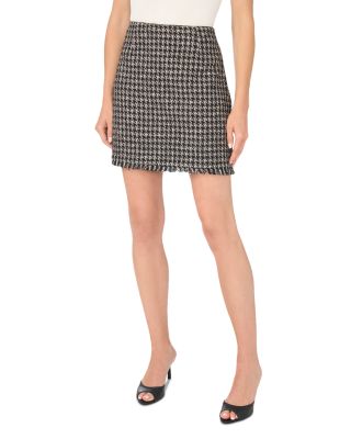 Tweed Check Mini Skirt
