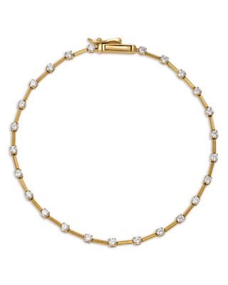 Diamond Station Bracelet in 14K Yellow Gold, 1.0 tcw