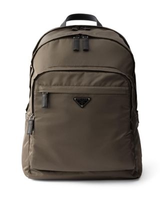  Re-nylon and Saffiano Leather Backpack