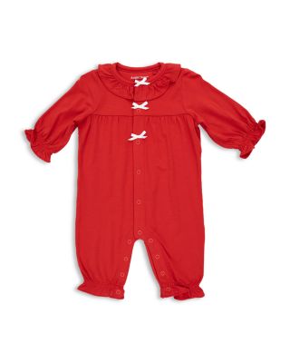 Girls' Long Sleeve Ruffle Collar Romper - Baby