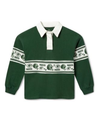 Unisex NFL Green Bay Packers Rugby Long Sleeve Tee - Little Kid, Big Kid