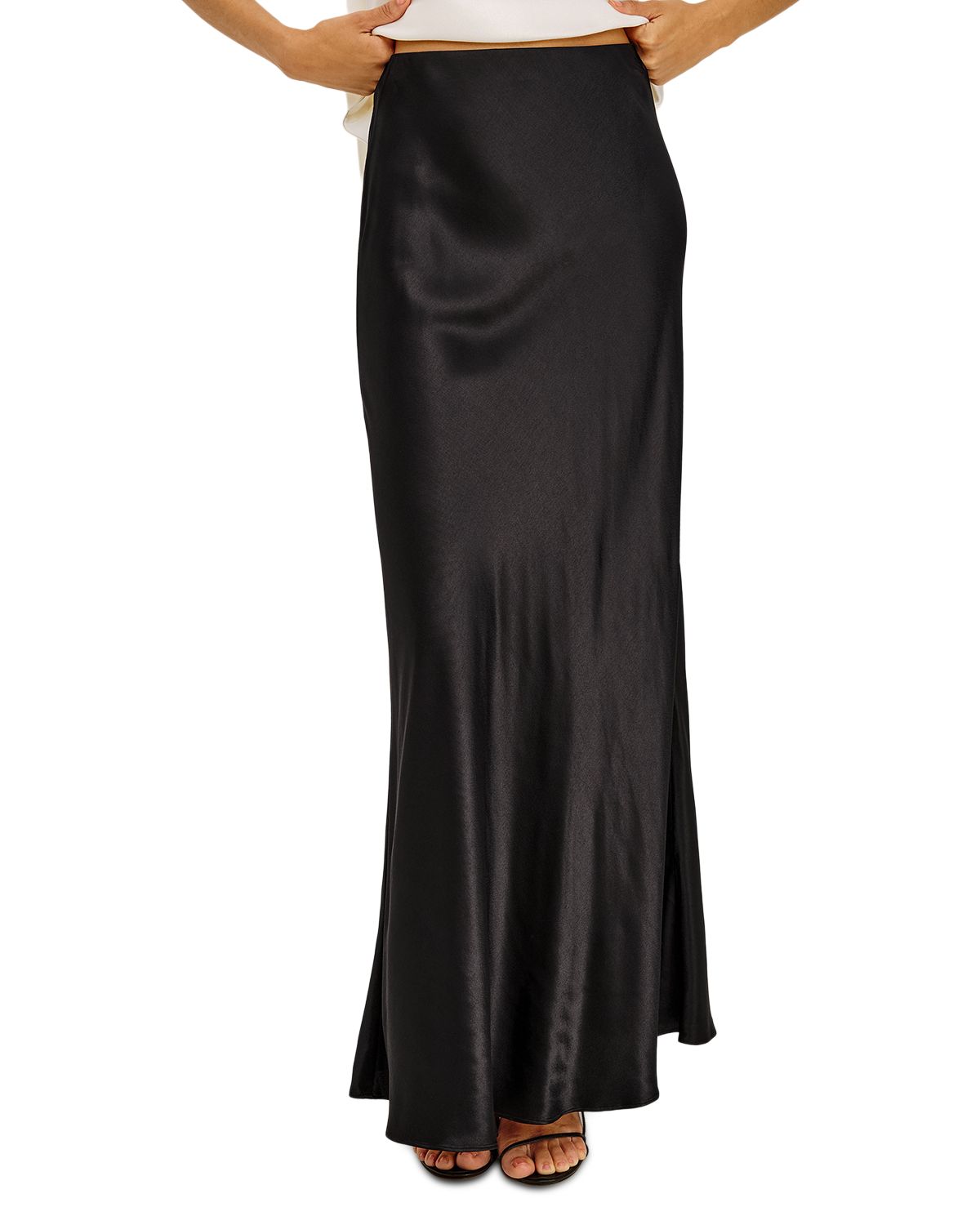 Romina Satin Maxi Skirt - angle 1
