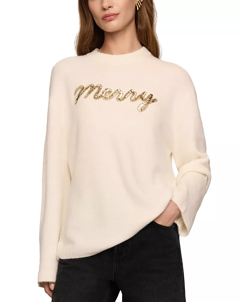 Z Supply Merry And Bright Sequin Embellished Sweater