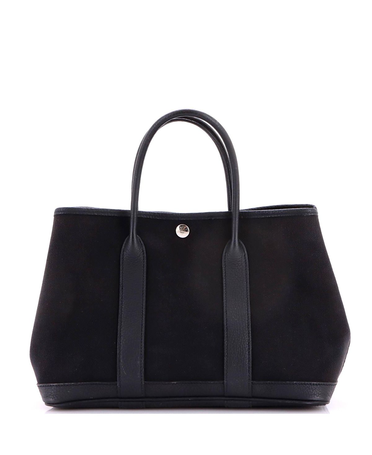 Pre-Owned HERMES 30 Garden Party Tote Toile and Leather