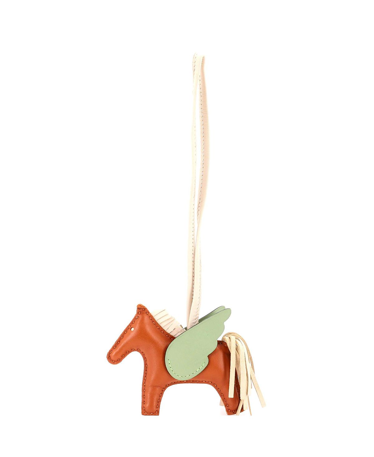 Pre-Owned HERMES Pm Pegase Rodeo Bag Charm Leather