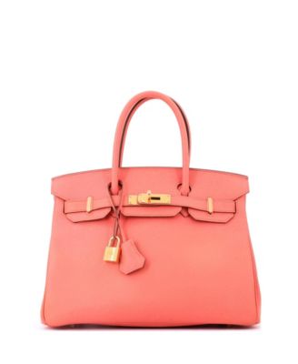 Birkin 30 Handbag Pink Epsom with Gold Hardware