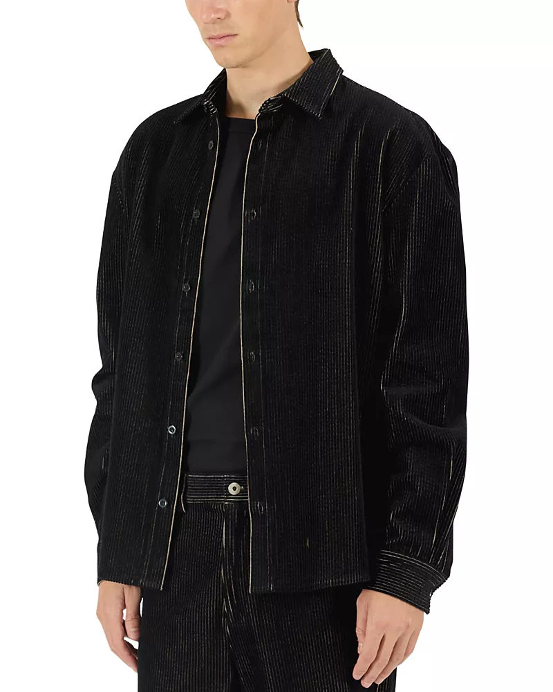 Krost Corduroy Relaxed Fit Button Up Shirt