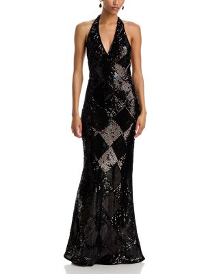 Cherlyn Embellished Halter Dress