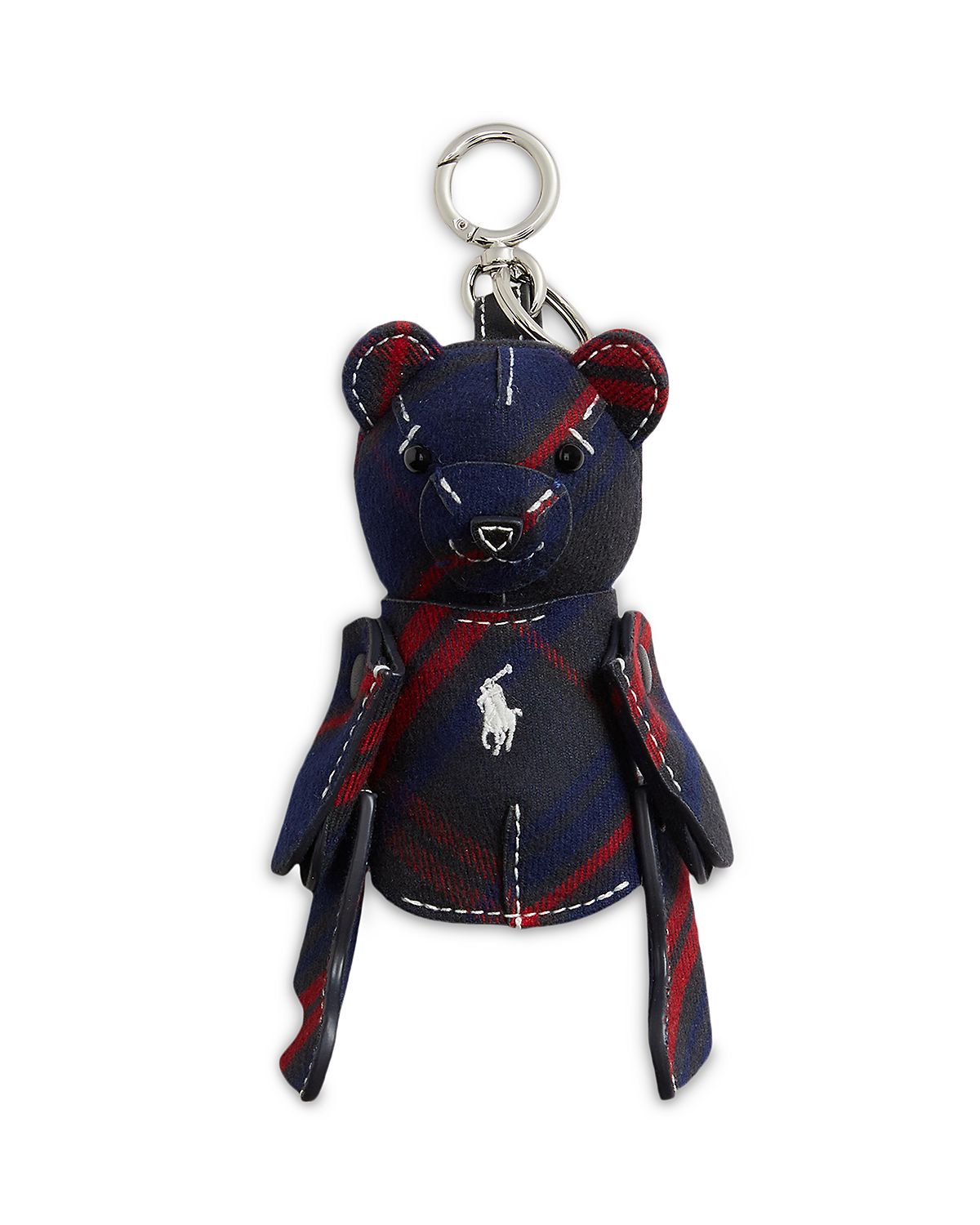Polo Ralph Lauren Plaid Cotton Polo Bear Charm