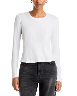 Leanne Long Sleeve Crewneck Cotton Tee
