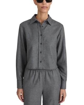 The Charles Wool Blend Cropped Shirt