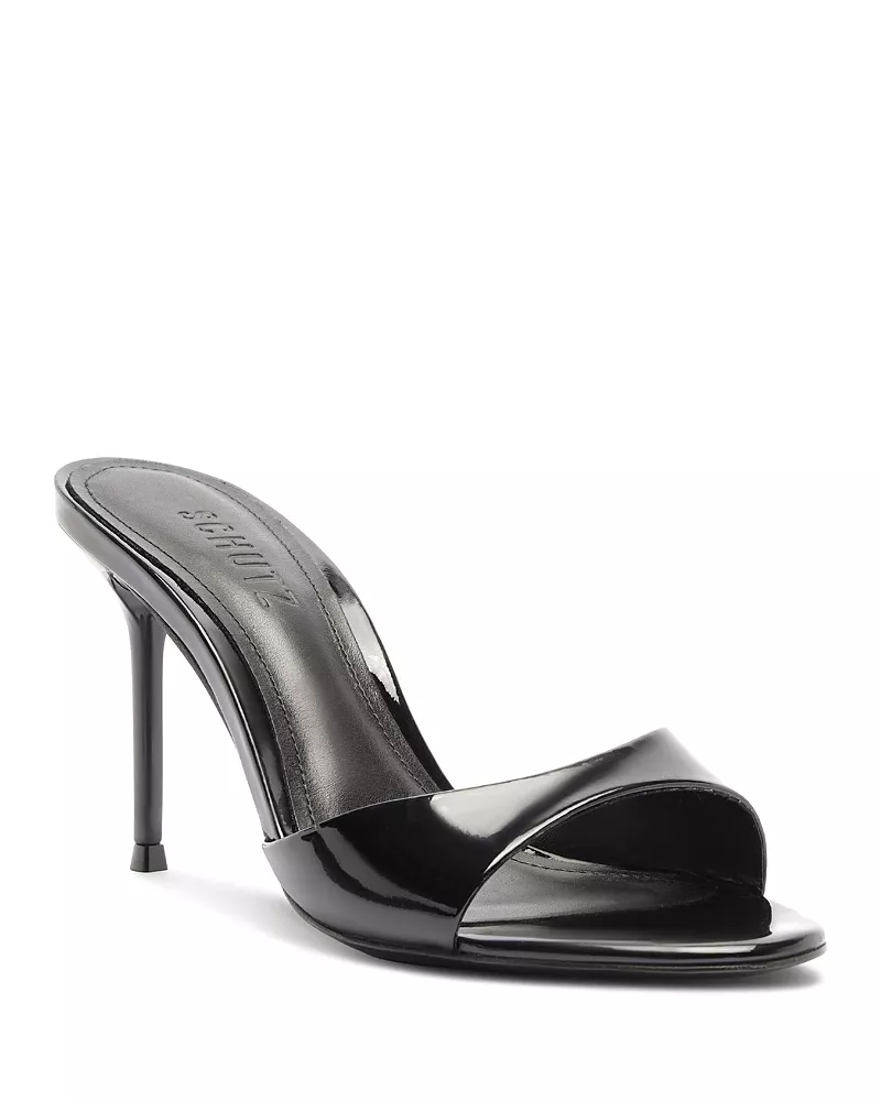 Schutz Women's Sally Patent Leather Stiletto Sandals