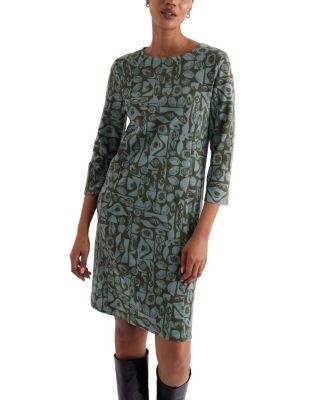 Cornish Oak Knee-Length Shift Dress