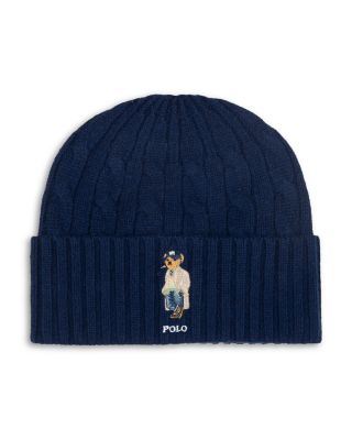 Polo Ralph Lauren Cable Litchfield Bear Wool & Cashmere Beanie