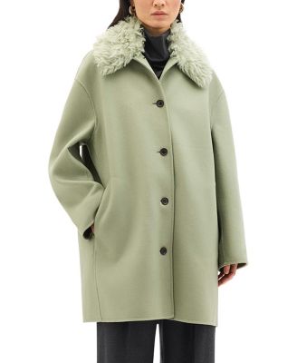 Fur Collar Balmacaan