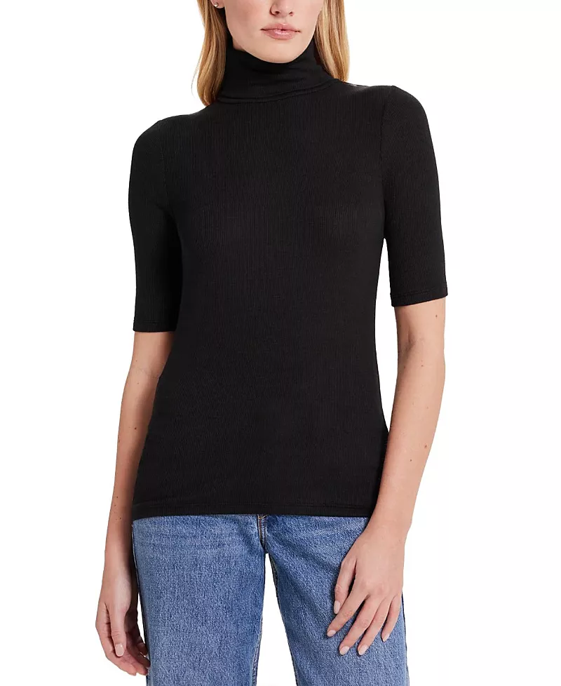 Goldie Lewinter Ribbed Half-Sleeved Turtleneck