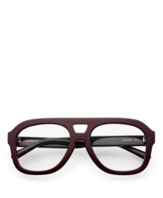 Oversized Aviator Voyager Blue Light Reading Glasses, 54mm