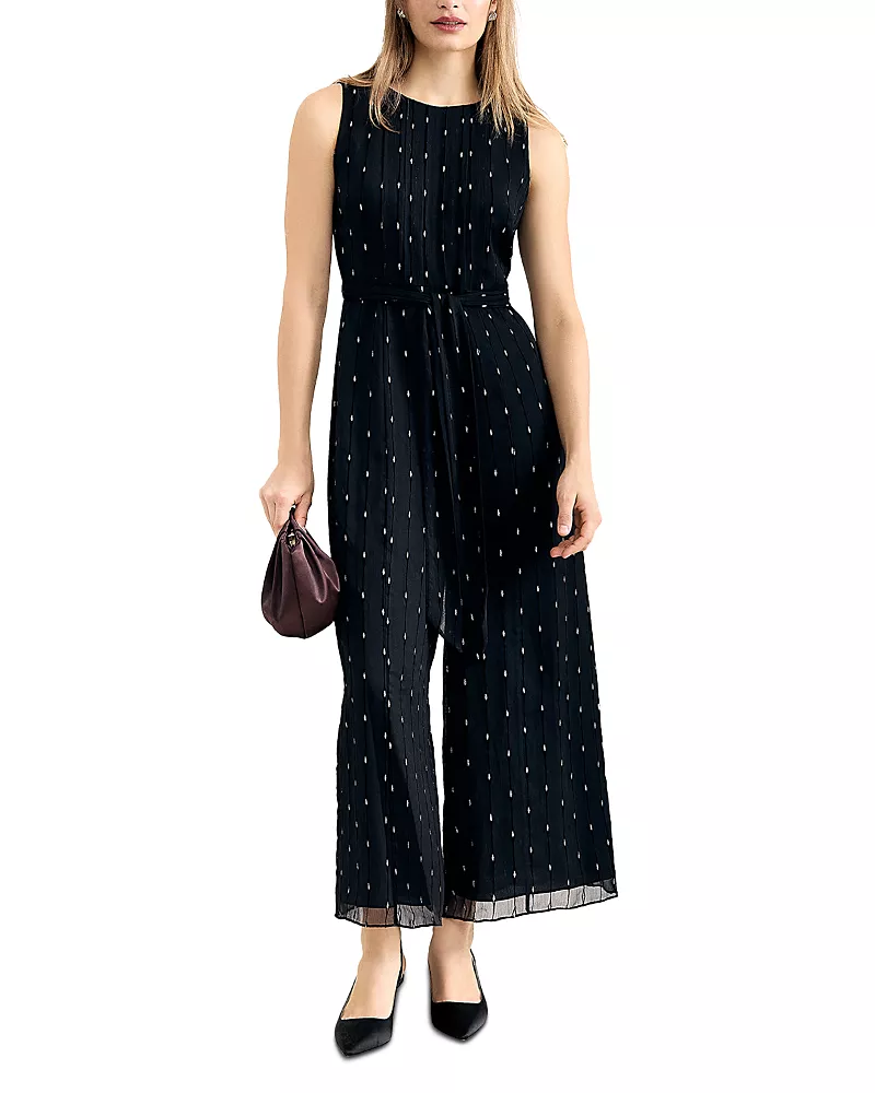 Phase Eight Janine Black Shimmer Jumpsuit