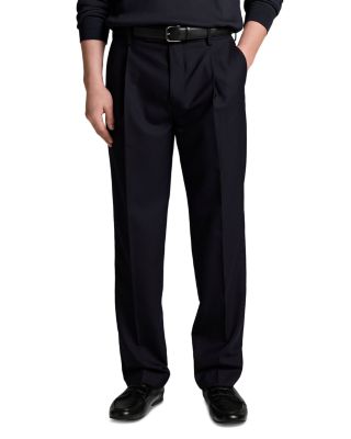 Refined Twill Straight Fit Pleat Pants