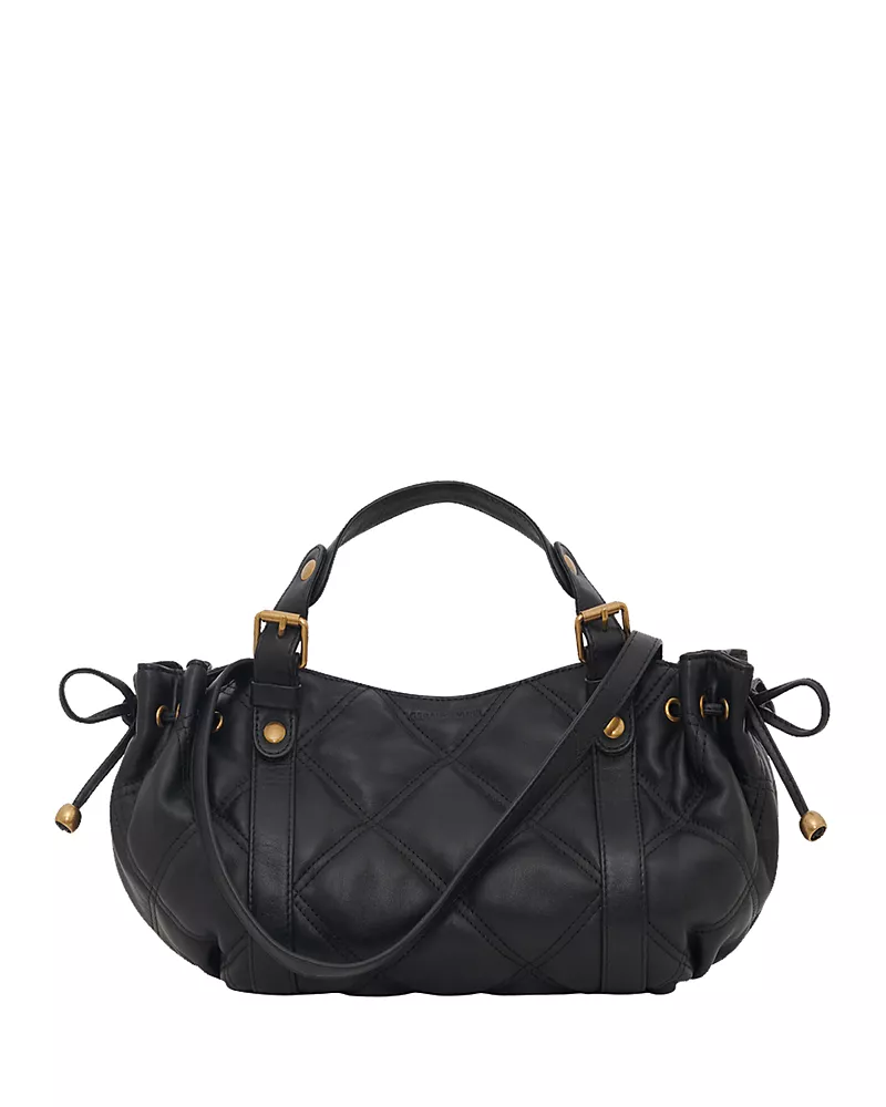 Gerard Darel 12H Matelasse Leather Top Handle Bag