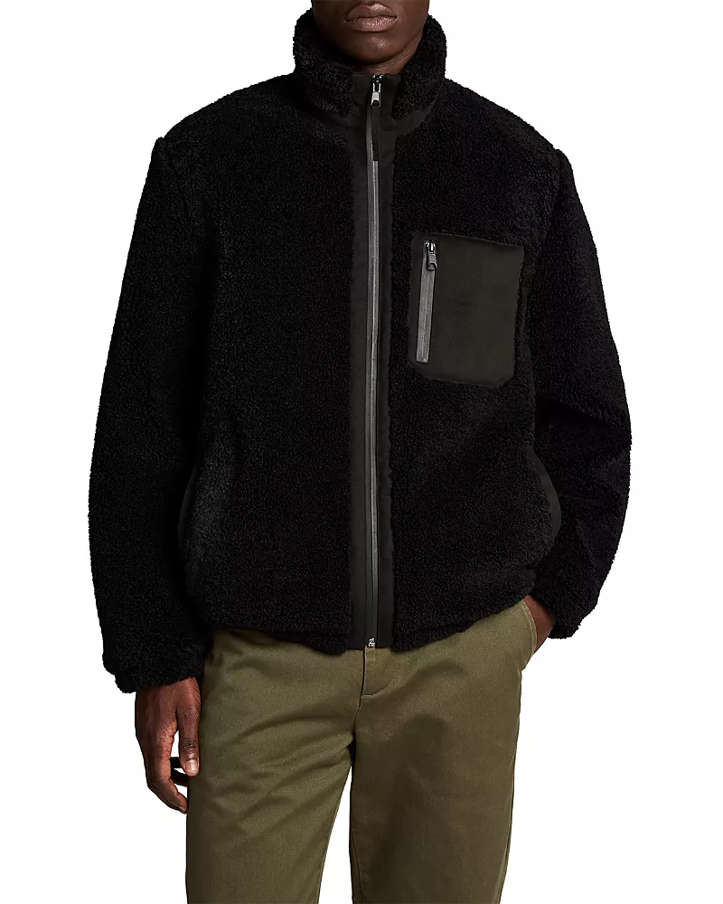 Vince Faux Sherpa Zip Jacket