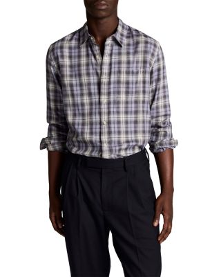 Exchange Plaid Long Sleeve Button Down Shirt