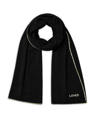 Loved Embroidered Cashmere Scarf