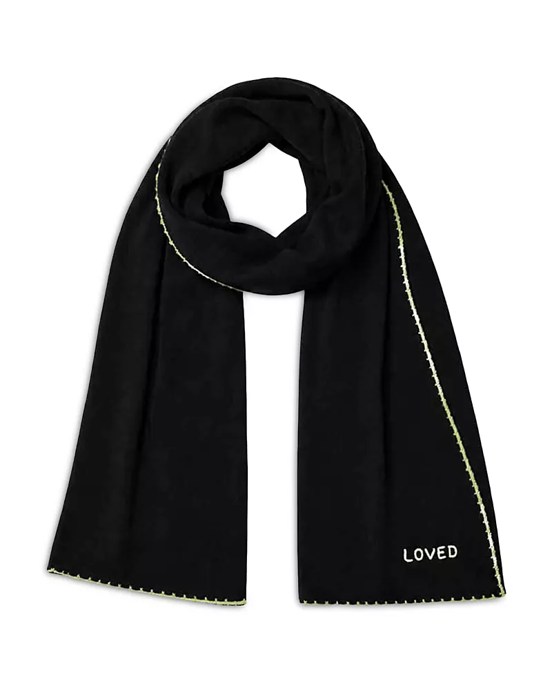 Kerri Rosenthal Loved Embroidered Cashmere Scarf