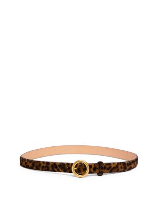 Women's Mia Leopard Print Calf Hair Belt