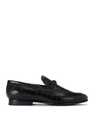 Men's Alton Croc Embossed Leather Loafers