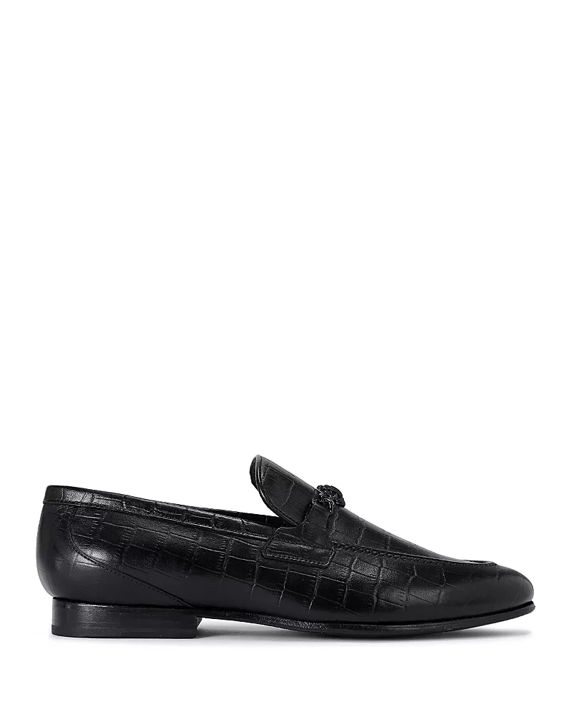 Kurt Geiger London Men's Alton Croc Embossed Leather Loafers