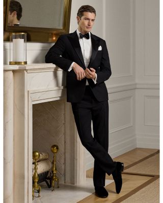 Hand Tailored Wool Regular Fit Peak Tuxedo