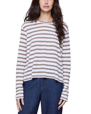 Splendid Louisa Lurex Stripe Long Sleeve Tee