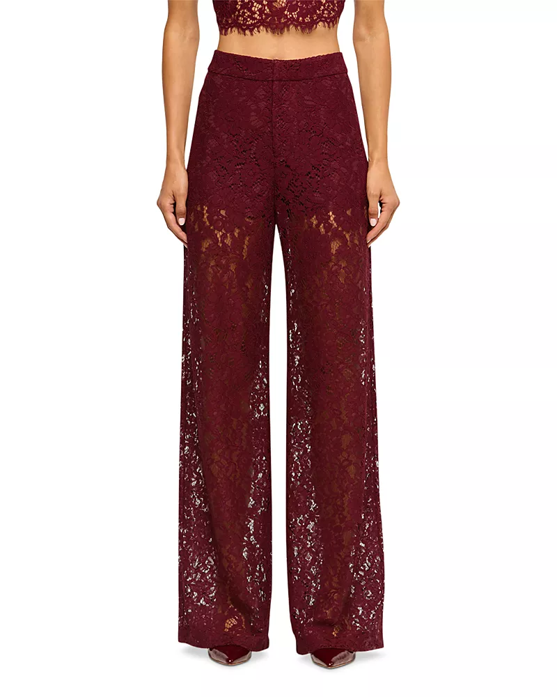L'Agence Livvy Lace Straight Leg Trousers