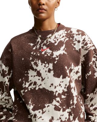 Nike Studio Fleece Oversized Cotton Blend Sweatshirt
