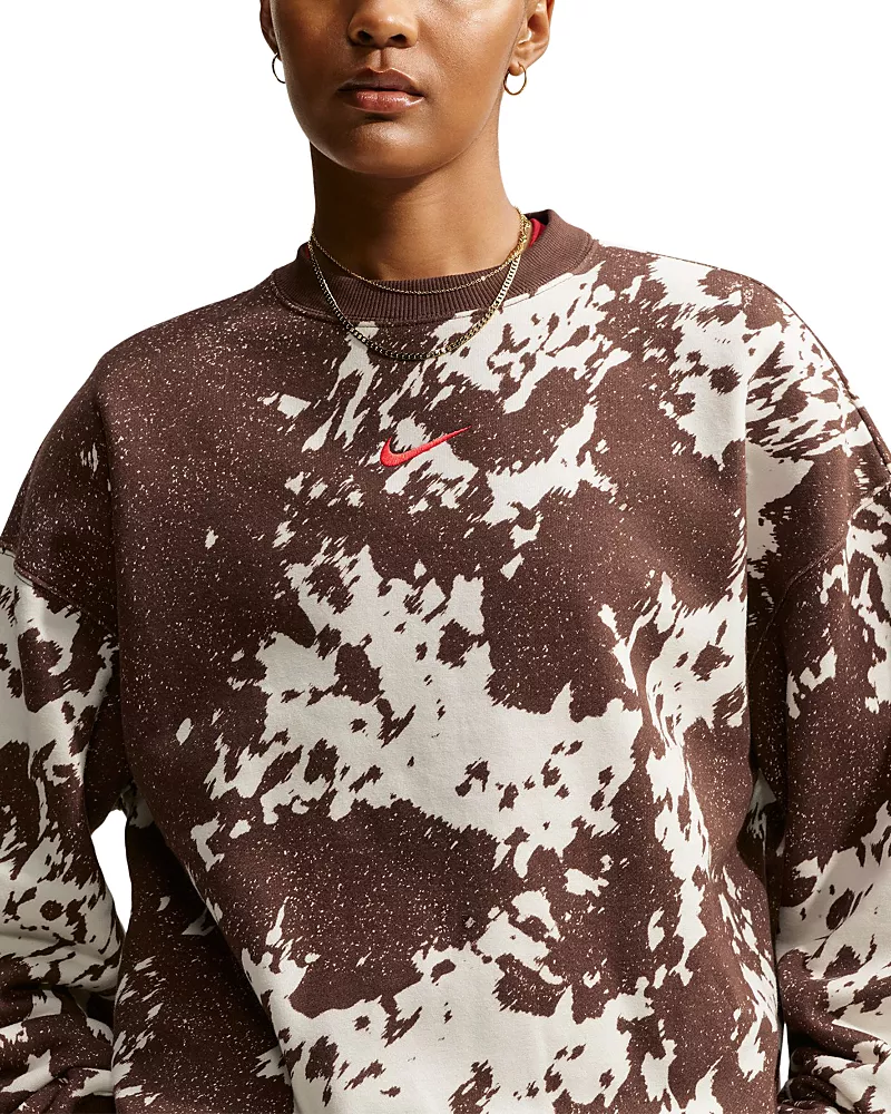 Nike Studio Fleece Oversized Cotton Blend Sweatshirt