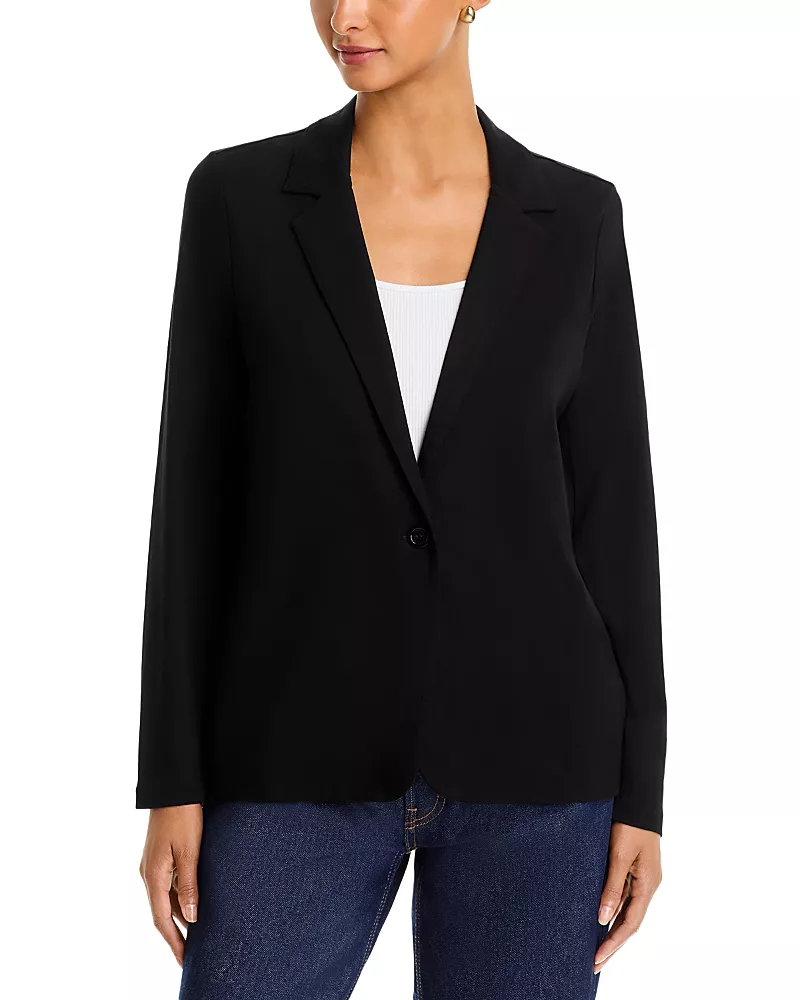 Majestic Filatures Soft Touch One Button Blazer