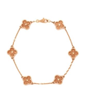  Sweet Alhambra 6 Motifs Bracelet 18K Rose Gold