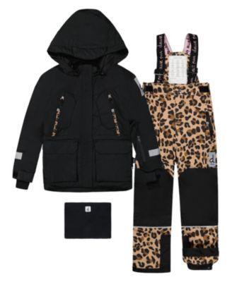  Girls' Teknik Fleece Insulated Jacket & Pants Two Piece Snowsuit - Big Kid