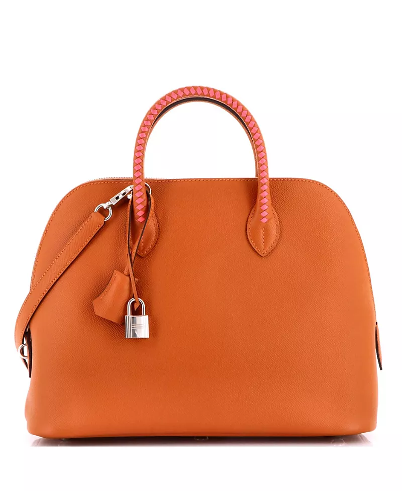 Pre-Owned HERMES 30 Bolide 1923 Bag Tressage Epsom