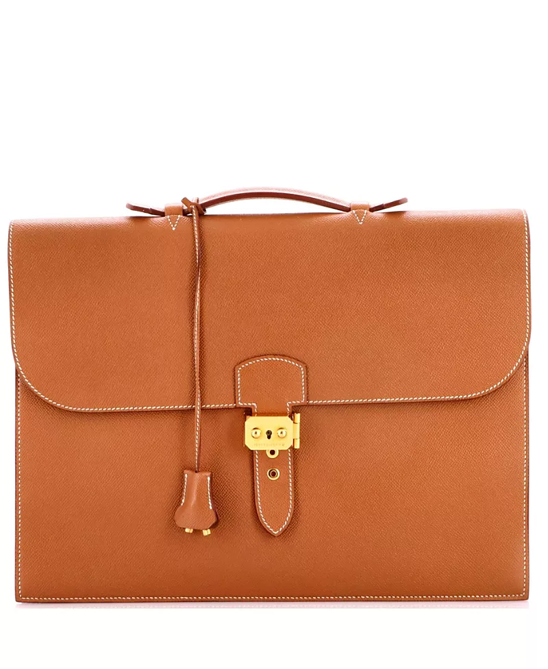 Pre-Owned HERMES 38 Sac a Depeches Bag Courchevel