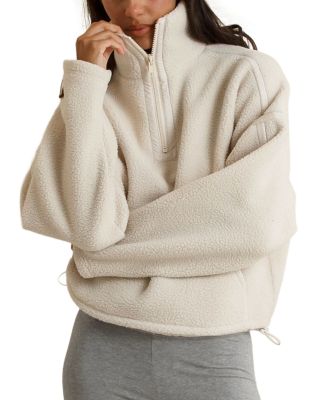 perfectwhitetee Funnel Neck Fleece Sweatshirt
