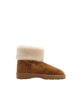  Women's Check Shearling Flint Boots