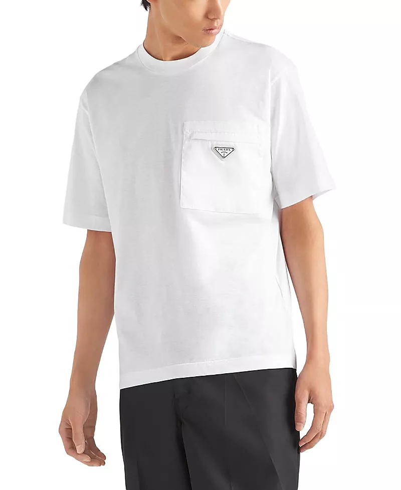 Prada Re-nylon and Jersey T-shirt